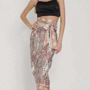 Aakaa Wrap Skirt - NWT - Satin - Size MED